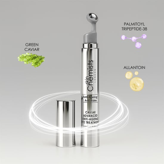 skinChemists Pack doble de tratamientos antiedad para el contorno de ojos con colágeno y caviar - Image 5