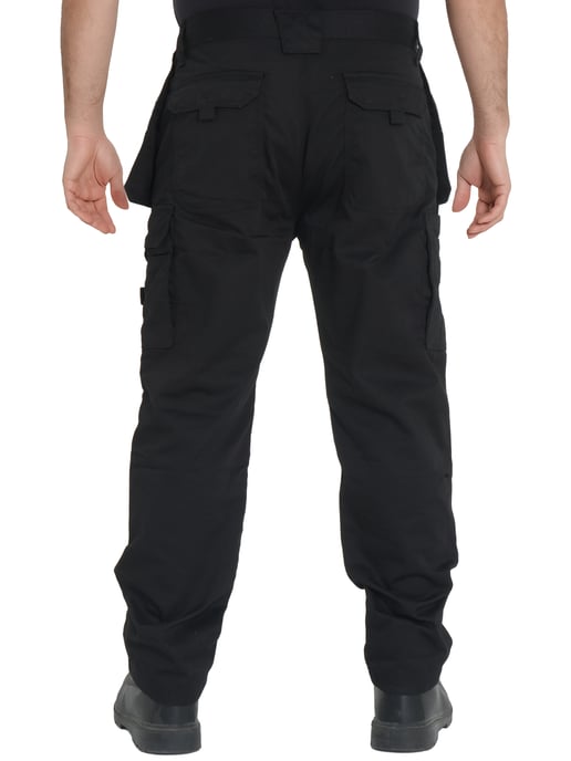 Kruze By Enzo | Pantalones de Trabajo Cargo para Hombre - Negro - Image 2