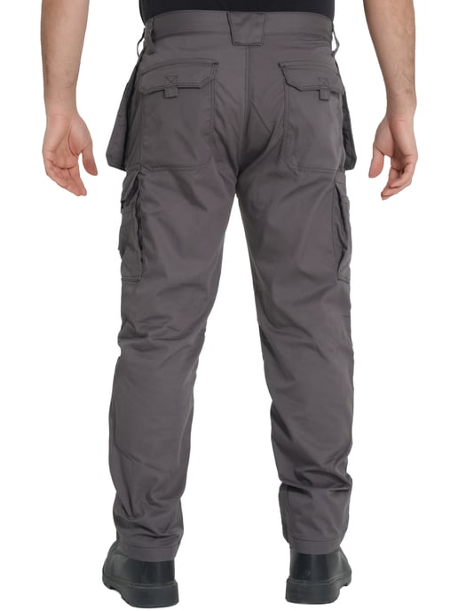 Kruze By Enzo | Pantalones de Trabajo Cargo para Hombre - Gris - Image 2