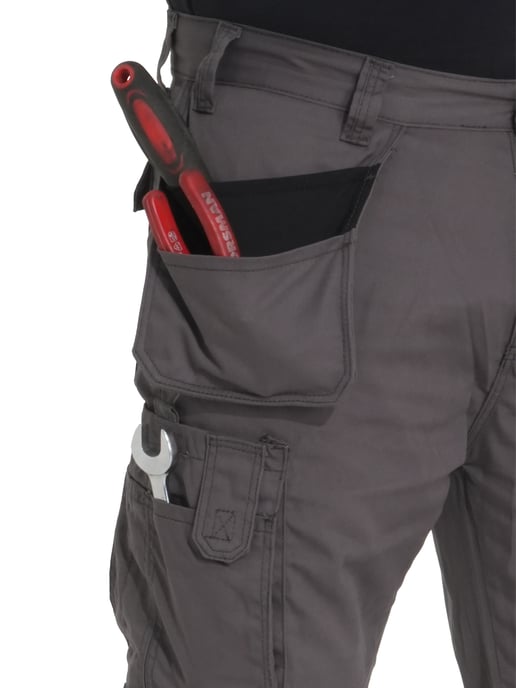 Kruze By Enzo | Pantalones de Trabajo Cargo para Hombre - Gris - Image 6