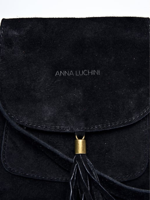 Anna Luchini Negro Bolso de cuero - Image 3