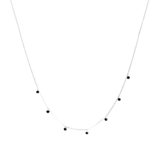 Collar Luxenter, khosar de plata de ley 925 y onix acabado baño rodio - Image 1