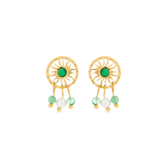 Pendientes Luxenter Besya acabados en oro amarillo 18k - Image 1