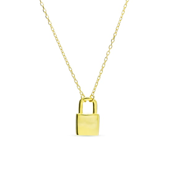 Collar Luxenter imlor de plata de ley 925 con acabado en baño de oro amarillo de 18 quilates - Image 1