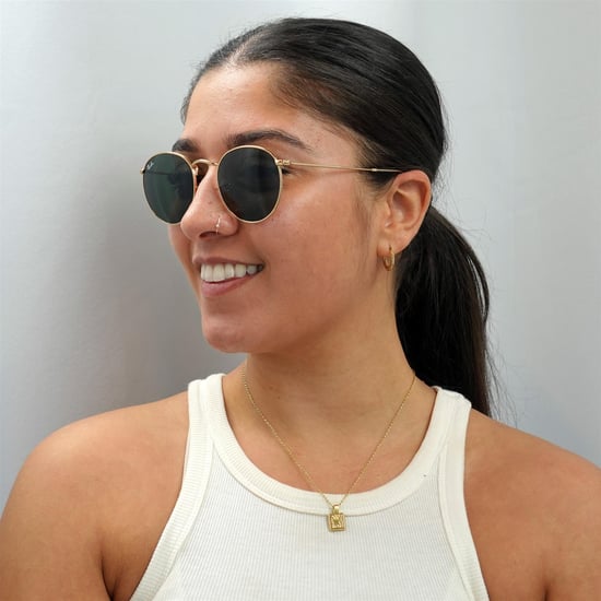 Ray-Ban Gafas de Sol Redondas Metálicas 3447 001 Oro Verde 50mm - Image 6