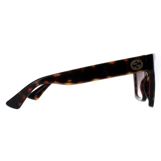 Gafas de sol Gucci Square para mujer en marrón habana con degradado GG1714S - Image 4