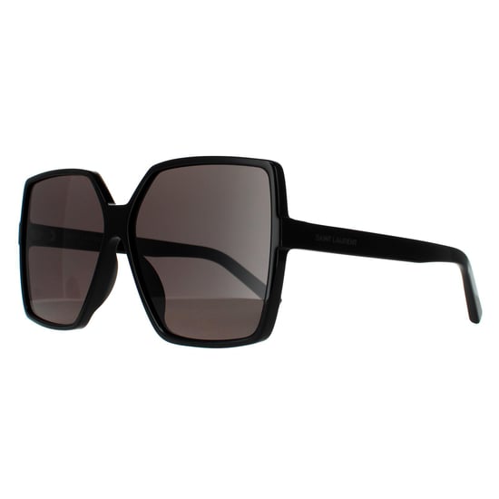 Gafas de sol cuadradas para mujer en negro y gris de Saint Laurent - Image 2