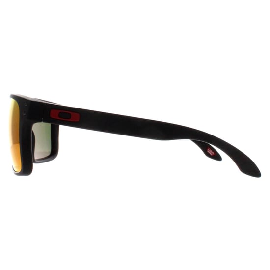 Gafas de sol Oakley Square para hombre Matt Black Prizm Ruby - Image 3