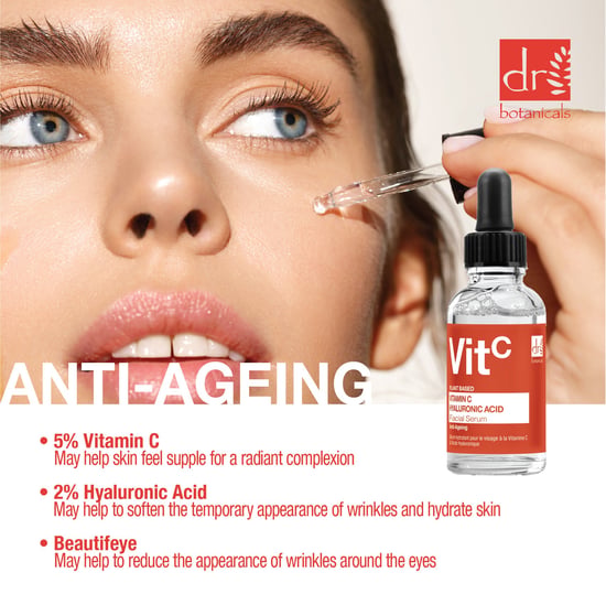 Dr. Botanicals Sérum facial con vitamina C y ácido hialurónico 30 ml + Crema hidratante antiedad dúo 60 ml - Image 4