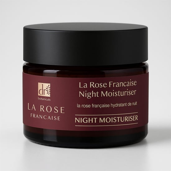 Dr. Botanicals Kit de crema hidratante de noche y sérum para el contorno de ojos La Rose Francaise - Image 3
