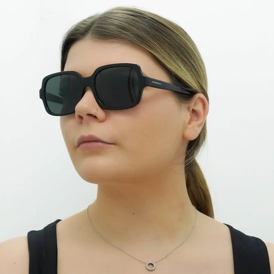 Emporio Armani Cuadrado Mujeres Negro Brillante Gris Oscuro EA4195 - Image 5