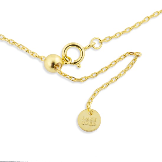 Collar Luxenter imlor de plata de ley 925 con acabado en baño de oro amarillo de 18 quilates - Image 5