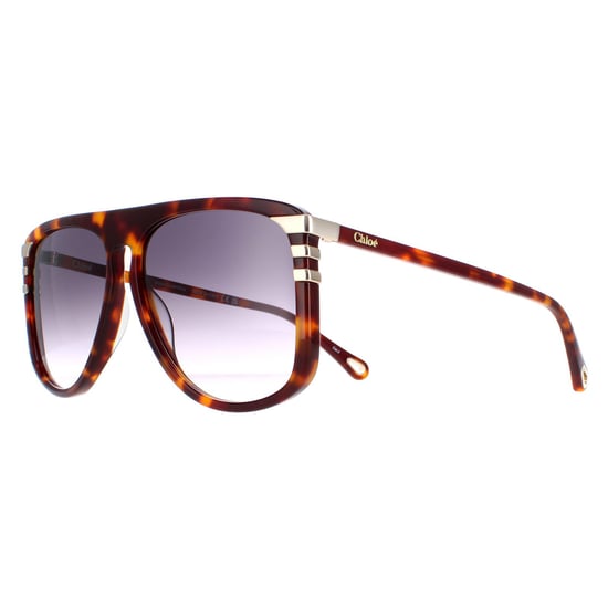 Gafas de sol Chloe CH0104S 007 brillante medio havana gris degradado - Image 2