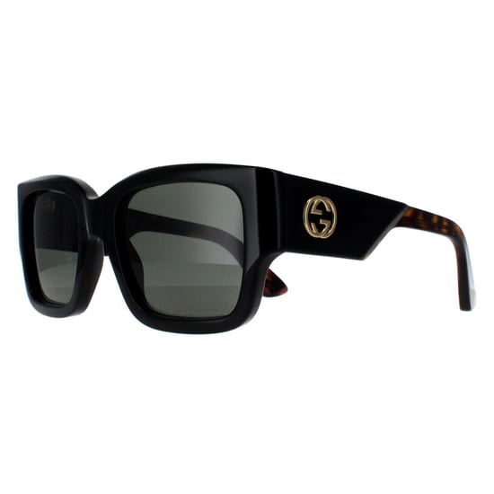 Gucci Cuadrado Mujer Negro con Habana Gris GG1663S - Image 2