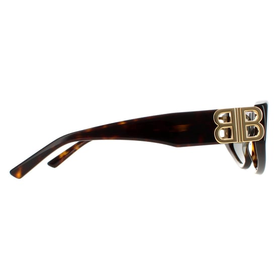 Balenciaga oval señoras oscuro havana verde bb0095s - Image 4