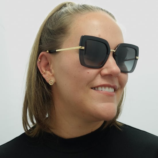 DOLCE & GABBANA Gafas de sol DG4373 32468G TOP Negro Sobre Negro Transparente Gris degradado - Image 5