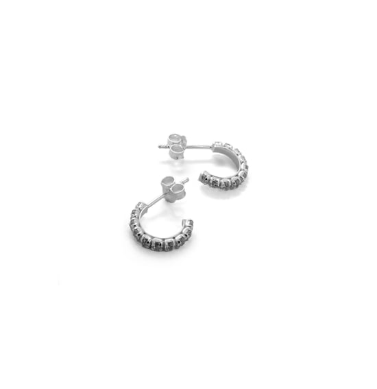 Pendientes Luxenter de Plata de Ley 925 con Circonita Brillante acabados en rodio - Essential - Image 3