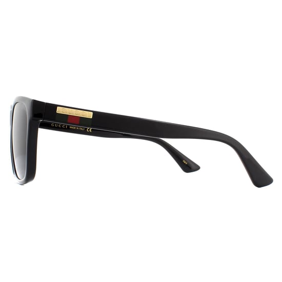 Gafas de sol negras y grises para hombre Gucci Rectangulares - Image 3