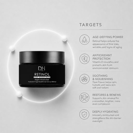 Dr H Crema hidratante de noche antiedad con retinol 60 ml - Image 5