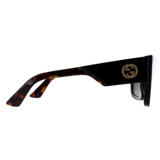 Gucci Cuadrado Mujer Negro con Habana Gris GG1663S - Image 4