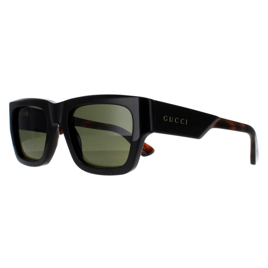 Gucci Square Mens Marrón Oscuro con Verde Habana GG1668S - Image 2