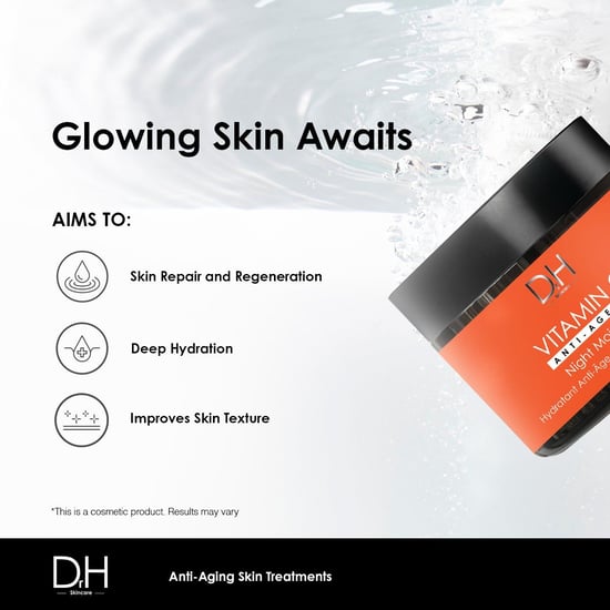 Dr H Sérum facial antiedad con vitamina C 30 ml + Crema hidratante nocturna antiedad con vitamina C 60 ml - Image 5