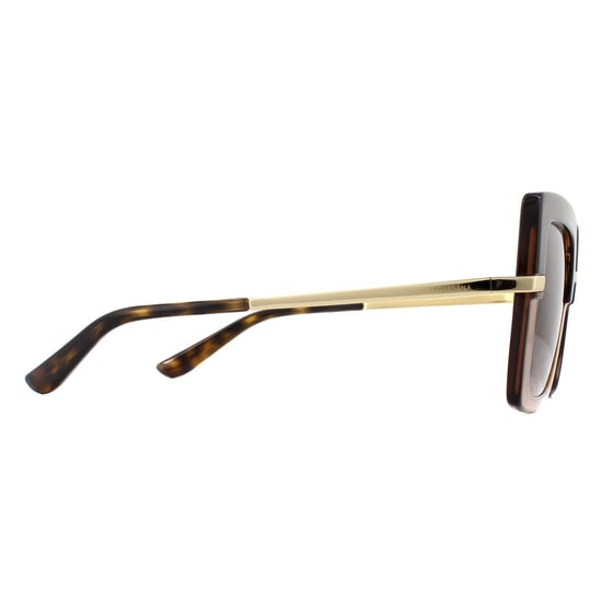 Gafas de sol Dolce & Gabbana DG4373 325613 Top Havana On Transparent Marrón Gradiente - Image 4