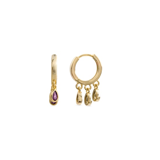 Pendientes Luxenter Atzul acabados en oro 18k - Image 1