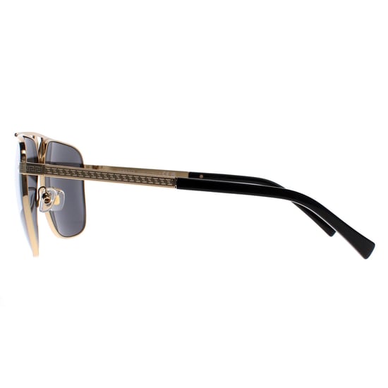 Versace Rectángulo Para Hombre Oro y Negro Mate Gris Oscuro VE2238 - Image 3
