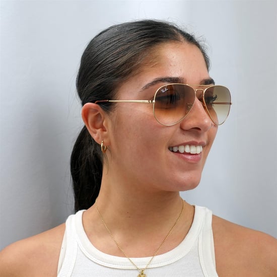 Ray-Ban Gafas de Sol Aviator Metal II RB3689 914751 Gradiente Marrón Dorado - Image 6
