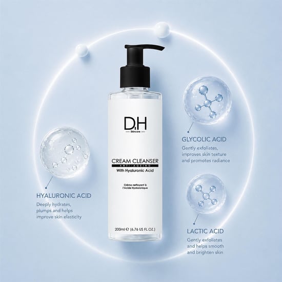 Dr H Limpiador facial en crema avanzado con ácido hialurónico 200 ml - Image 2