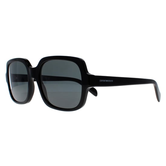 Emporio Armani Cuadrado Mujeres Negro Brillante Gris Oscuro EA4195 - Image 2