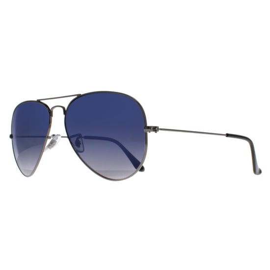 Gafas de sol Ray-Ban Aviator 3025 Gunmetal Polarizadas Azul Gradiente Gris 004/78 58mm - Image 2