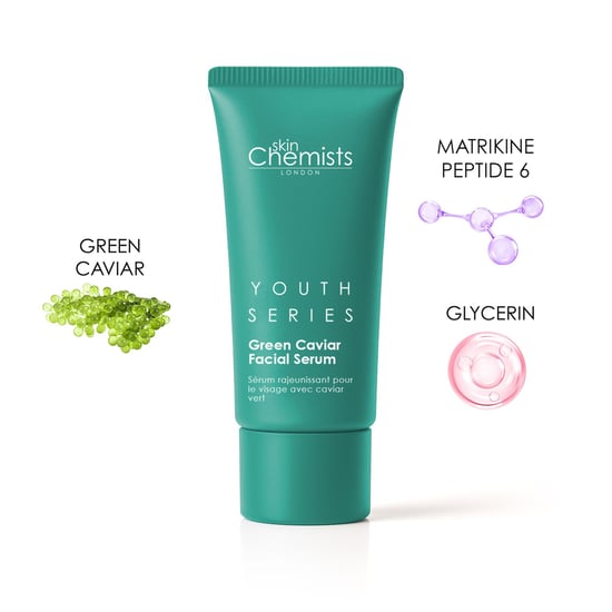 skinChemists Sérum facial antiedad de caviar verde 30 ml - Image 3