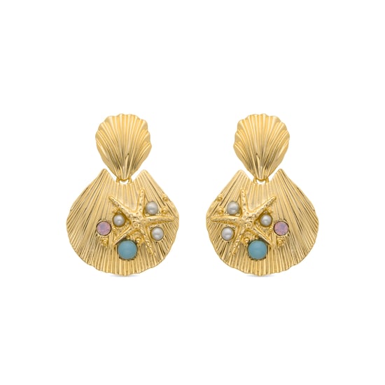 Pendientes Luxenter Zintol acabados en oro amarillo 18k - Image 1