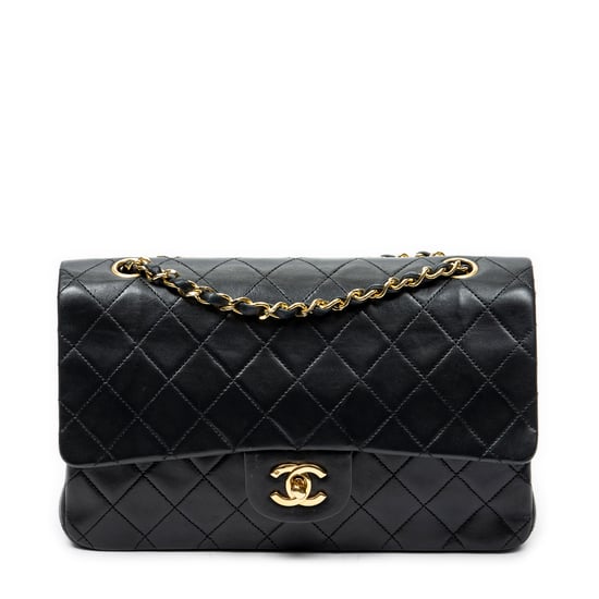Chanel Classic Double Flap 26 en negro Cuero de ternero - Image 1