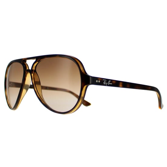 Gafas de sol Ray-Ban Aviator unisex en degradado marrón habana claro - Image 2