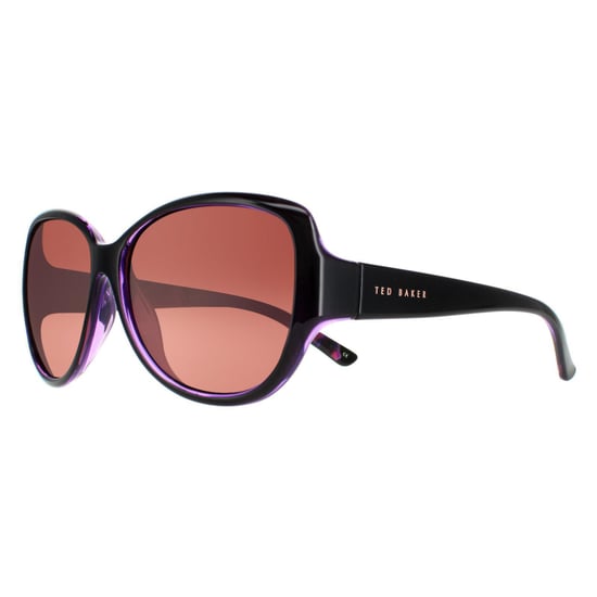 Ted Baker oval señoras negro púrpura marrón degradado tb1394 shay - Image 2