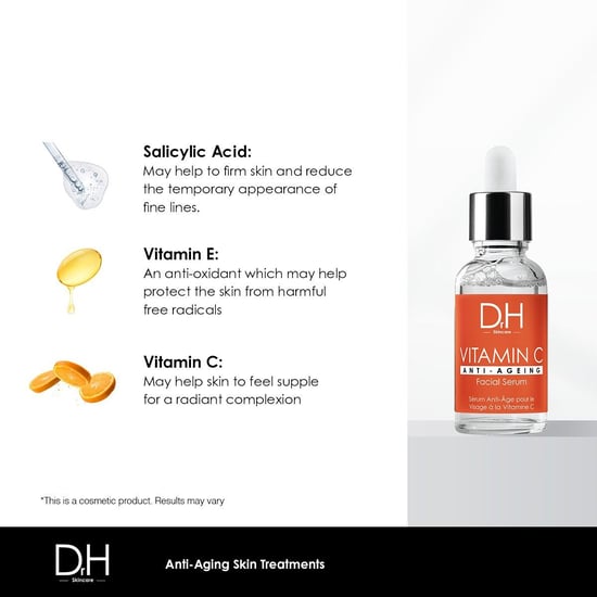 Dr H Sérum facial antiedad con vitamina C 30 ml + Crema hidratante nocturna antiedad con vitamina C 60 ml - Image 3