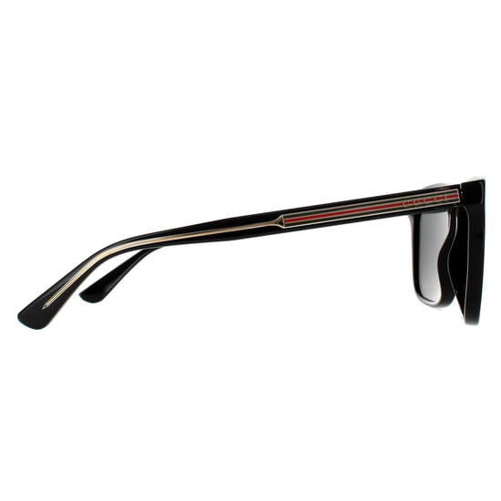 Gafas de sol polarizadas para hombre Gucci Rectangulares negras y grises. - Image 4