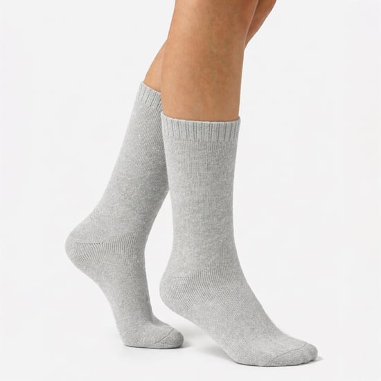 2 Pares de Medias Térmicas para Mujeres | Medias de Senderismo de Lana Mezclada Completamente Acolchadas y Cálidas - Image 4