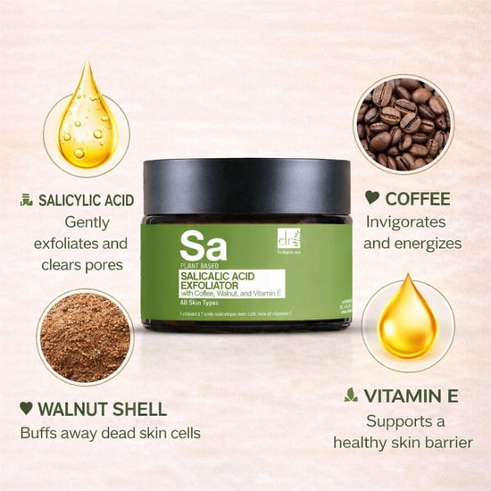 Dr. Botanicals Exfoliante antiedad con ácido salicílico, café, nuez y vitamina E, 60 ml. - Image 3