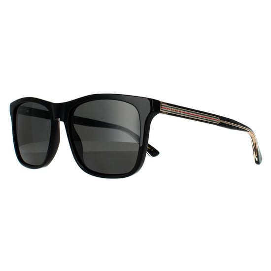 Gafas de sol polarizadas para hombre Gucci Rectangulares negras y grises. - Image 2