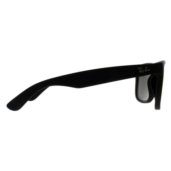 Gafas de sol Ray-Ban Justin 4165 622/6Q Caucho Negro Rojo Espejo - Image 4