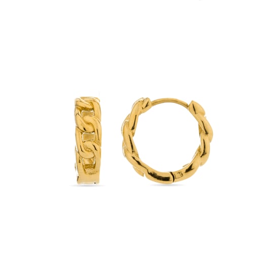 Pendientes Luxenter Ridais acabados en oro amarillo 18k - Image 1