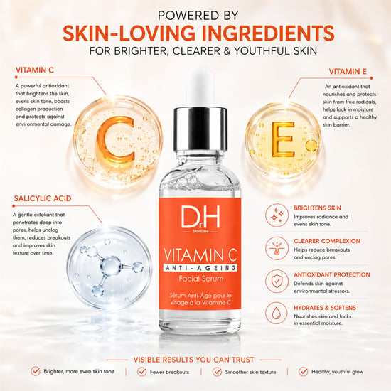 Dr H Sérum facial antiedad con vitamina C 30 ml - Image 2