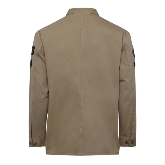 Camisa sobrecamisa clásica Replay para hombre en beige - Image 2
