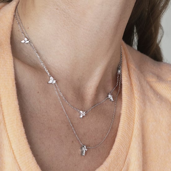Collar Luxenter  de Plata de Ley 925 con Circonita Brillante acabado en rodio - Sharra - Image 3