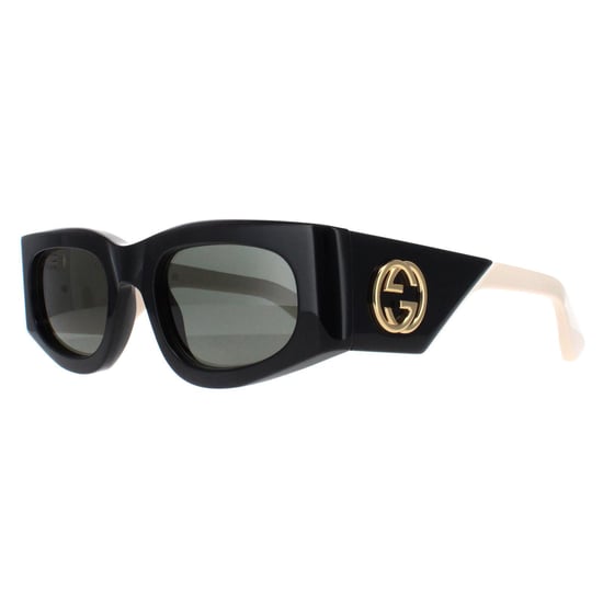 Gucci Rectángulo Mujer Negro con Gris Marfil GG1664S - Image 2