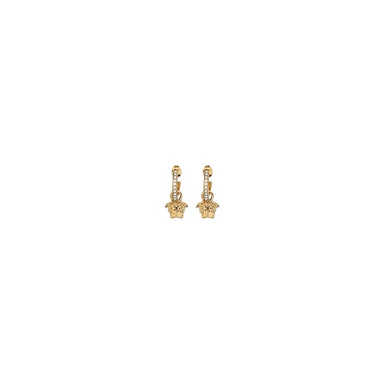Pendientes con Encanto de Medusa en Tono Dorado - Image 1